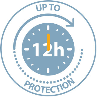 Up to 12h protection